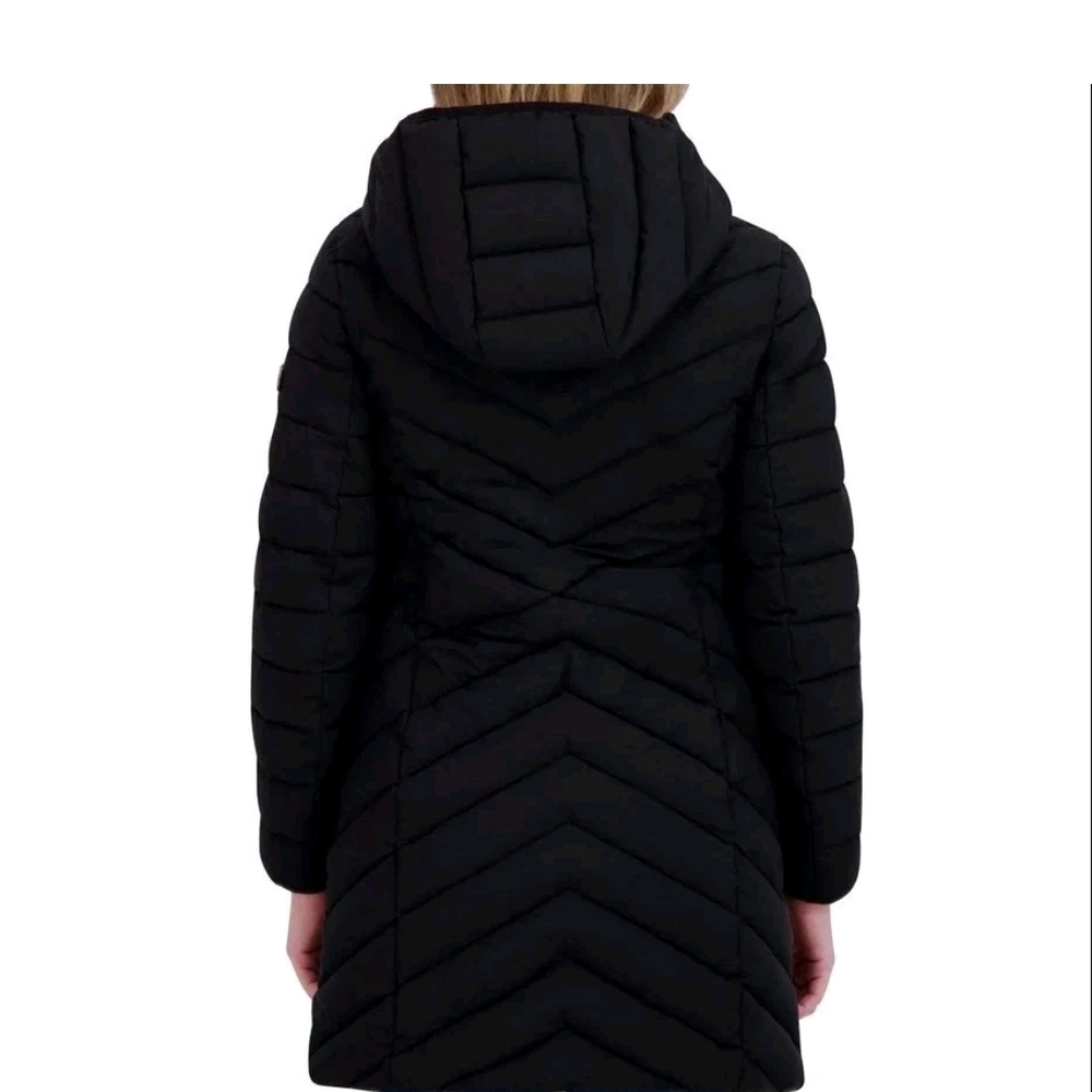 DKNY Women's Black Puffer Jacket - Picture 3 of 4